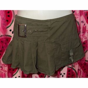 💚 Pleated Cargo Micro Mini Skirt